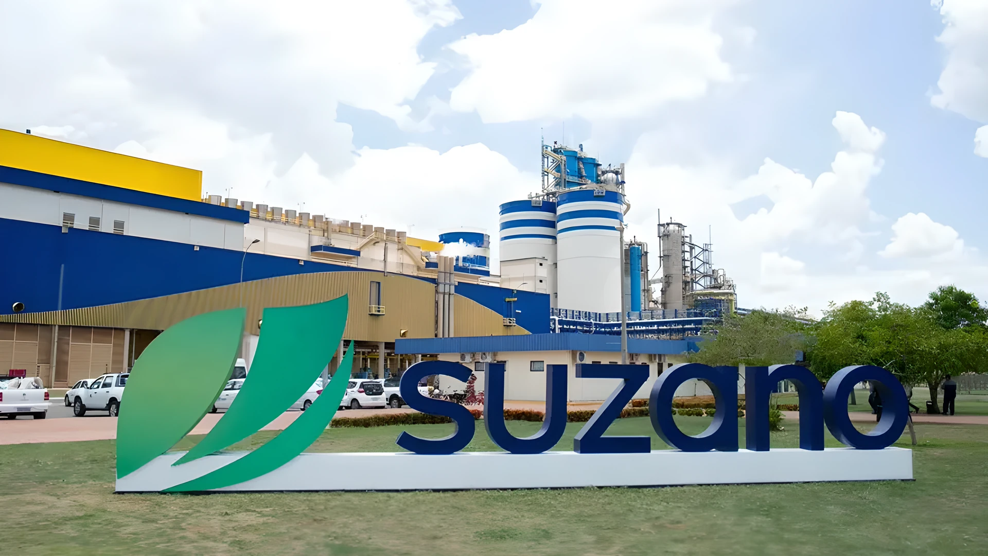 SUZB3 rises 8.7% and Ibovespa drops 15.5% today